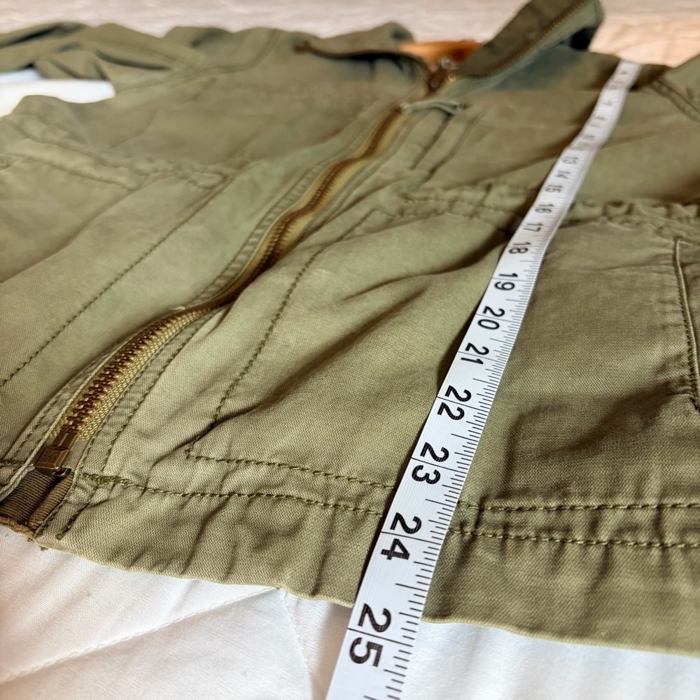 Madewell Fleet Jacket Olive Green Zip Military Utility Chore Coat Womens, Medium - Picture 13 of 13